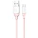 USB Cable Usams US-SJ247 Ice Cream Series MicroUSB Pink 1m