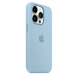 Чехол Silicone Case with Magsafe для iPhone 14 Pro Max Sky AAA