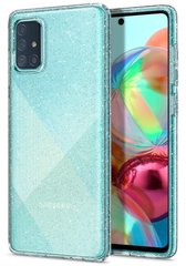 Чехол силиконовый Spigen Original для Samsung Galaxy A71 Liquid Crystal Glitter прозрачный Clear фото