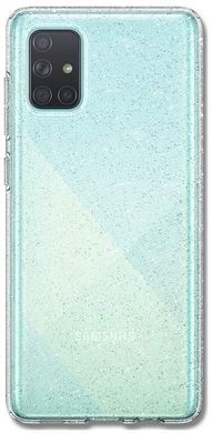 Чехол силиконовый Spigen Original для Samsung Galaxy A71 Liquid Crystal Glitter прозрачный Clear фото