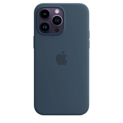 Чохол Apple Silicone case with MagSafe для iPhone 14 Pro Storm Blue AAA фото