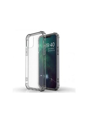 Чехол силиконовый ARM противоударный для iPhone 12 Pro Max прозрачный серый Clear Gray фото
