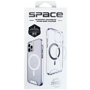 Чохол Space Transparent Case with MagSafe для Apple iPhone 15 Plus Clear фото