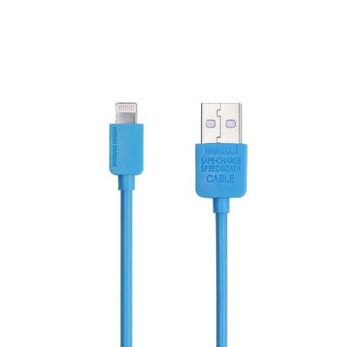 Кабель Lightning to USB Remax RC-006i 1 метр синій Blue фото