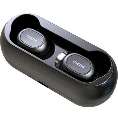 Навушники бездротові вкладиші Xiaomi QCY-T1 TWS Bluetooth з мікрофоном чорні Black фото