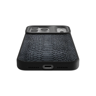 Чохол Kajsa Snake Pattern with Magnetic Ring iPhone 17 Pro black фото