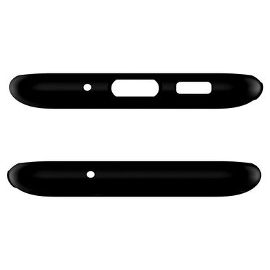 Чехол противоударный Spigen Original Slim Armor с подставкой для Samsung Galaxy S20 черный ТПУ+пластик Black фото