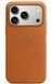 Чехол Leather Case with Magsafe для Apple iPhone 17 Pro Golden Brown AAA
