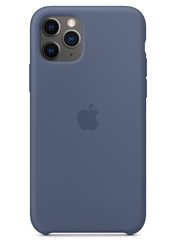 Чехол силиконовый soft-touch Apple Silicone case для iPhone 11 Pro синий Alaskan Blue фото