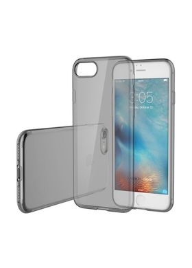 Чехол силиконовый тонкий для iPhone 7/8 clear gray фото