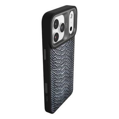 Чохол Kajsa Snake Pattern with Magnetic Ring iPhone 17 Pro Max black фото