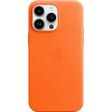 Чохол Leather Case with Magsafe для Apple iPhone 14 Pro Max Midnight Blue AAA фото