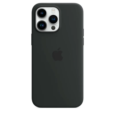 Чохол Silicone Case with Magsafe для iPhone 14 Pro Max Midnight AAA фото