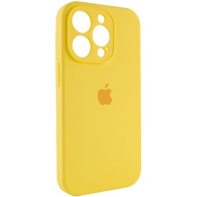 Чохол Silicone Case Full Camera Protective AA для Apple iPhone 14 Pro Yellow фото