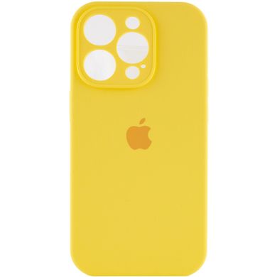 Чохол Silicone Case Full Camera Protective AA для Apple iPhone 14 Pro Yellow фото