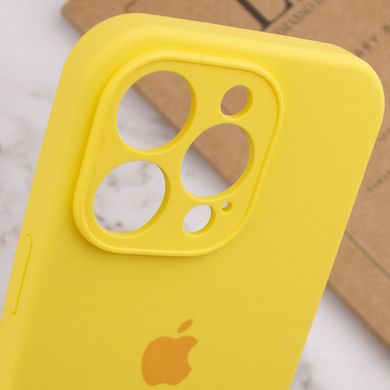 Чохол Silicone Case Full Camera Protective AA для Apple iPhone 14 Pro Yellow фото