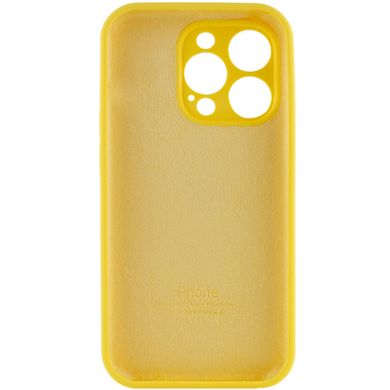 Чохол Silicone Case Full Camera Protective AA для Apple iPhone 14 Pro Yellow фото