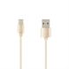 USB Cable Usams US-SJ030 Braided Wire Cable U-Knit Series Type-C Gold 1m
