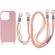 Чехол TPU two straps California для Apple iPhone 13 Pro Max розовый Pink sand