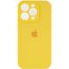 Чохол Silicone Case Full Camera Protective AA для Apple iPhone 14 Pro Yellow