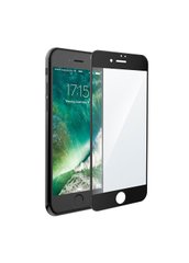 Защитное стекло для iPhone 7/8/SE (2020) CAA 3D с закругленными краями черная рамка Black фото