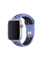 Ремешок Nike Band для Apple Watch 38/40mm силиконовый фиолетовый+черный спортивный ARM Series 5 4 3 2 1 royal pulse/black фото