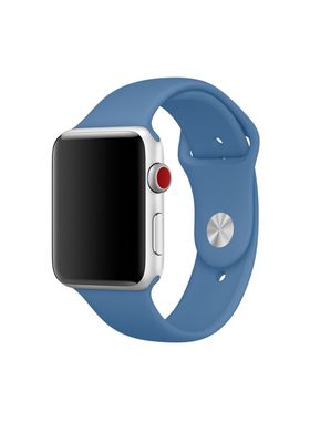 Ремешок Sport Band для Apple Watch 38/40mm силиконовый синий спортивный ARM Series 5 4 3 2 1 denim blue фото