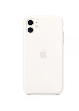 Чехол Apple Silicone case for iPhone 11 White фото