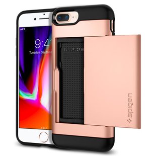 Чехол противоударный SGP A quality Slim Armor CS для iPhone 7 Plus/8 Plus розовое золото ТПУ+пластик Blush Gold фото