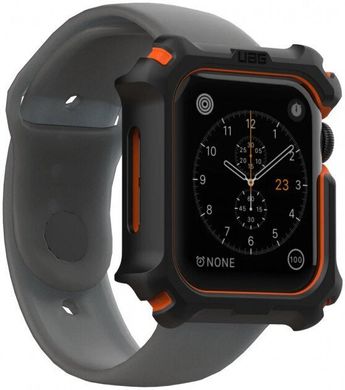 Чохол протиударний UAG Case для Apple Watch 44 mm чорний ТПУ + пластик Black / Black фото