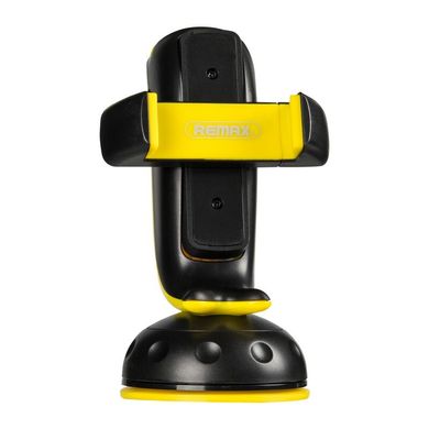 Автомобільний тримач для телефону Remax (OR) RM-C20 Dolphin чорний + жовтий Black / Yellow фото