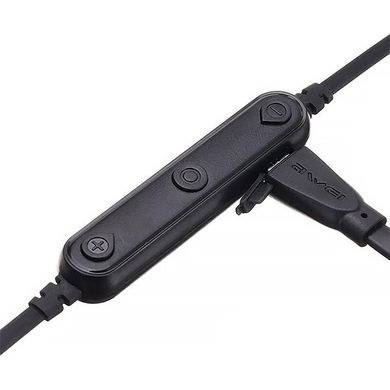 Навушники бездротові вакуумні Awei B925BL Sport Bluetooth з мікрофоном чорні Black фото