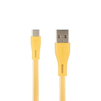 Кабель USB to USB Type-C Remax RC-090a 1 метр жовтий Gold фото