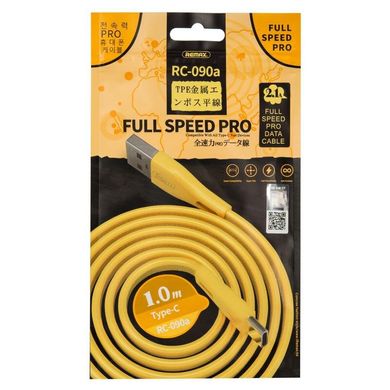 USB Cable Remax (OR) Full Speed Pro RC-090a Type-C Gold 1m фото