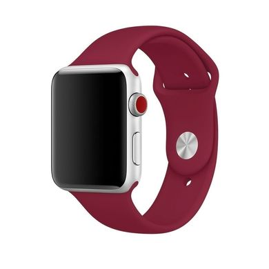 Ремінець Sport Band для Apple Watch 42 / 44mm силіконовий червоний спортивний ARM Series 6 5 4 3 2 1 Rose Red фото