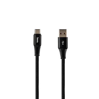 Кабель USB to USB Type-C Hoco X22 1 метр чорний Black фото