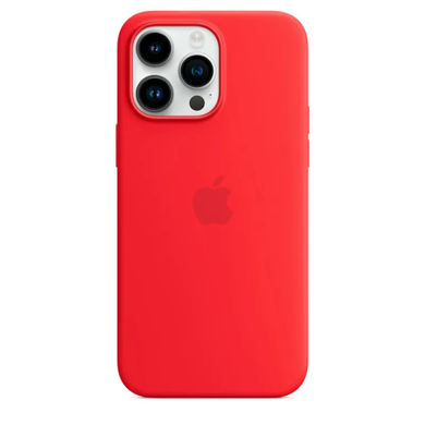 Чохол Silicone Case with Magsafe для iPhone 14 Pro Max Red AAA фото