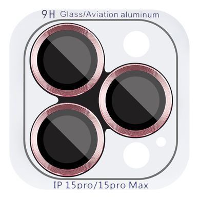 Захисне скло Metal Classic на камеру для Apple iPhone 16 Pro/16 Pro Max Rose Gold фото