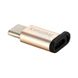 Adapter Remax (OR) RA-USB1 Type-C -> microUSB Gold