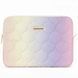 Чохол Gradient Puffy Quilted Sleeve "Fashion Bag" 13.3"-14.2" White