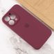 Чохол Silicone Case Full Camera Protective AA для Apple iPhone 15 Pro Plum