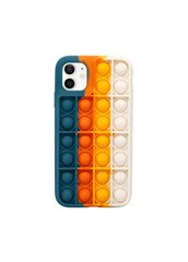 Чехол силиконовый Pop-it Case для iPhone 11 синий Dark Blue фото