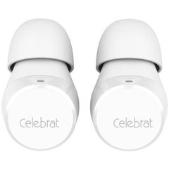 Навушники бездротові вакуумні Celebrat W1 Bluetooth з мікрофоном білі White фото