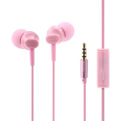 Навушники вакуумні Remax (OR) RM-501 3.5 Jack з мікрофоном рожеві Pink фото