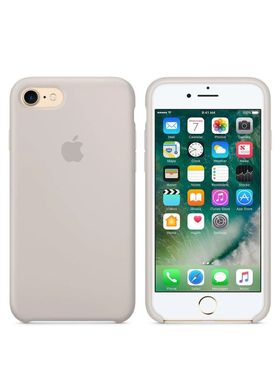 Чохол силіконовий soft-touch Apple Silicone Case для iPhone 7/8 / SE (2020) сірий Stone фото