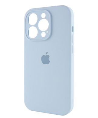Чохол Silicone Case Full Camera Protective (AA) для Apple iPhone 14 Pro Max (Блакитний / Sweet Blue) фото