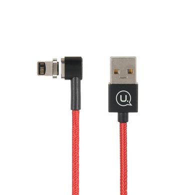 Кабель Lightning to USB Usams US-SJ148 магнитный 1 метр красный Red фото