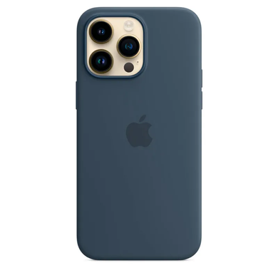 Чохол Silicone Case with Magsafe для iPhone 14 Pro Max Storm Blue AAA фото
