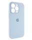 Чехол Silicone Case Full Camera Protective (AA) для Apple iPhone 14 Pro Max (Голубой / Sweet Blue)