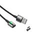 USB Cable Baseus Zinc Fabric Magnetic Lightning (CALXC-A01) Black 1m